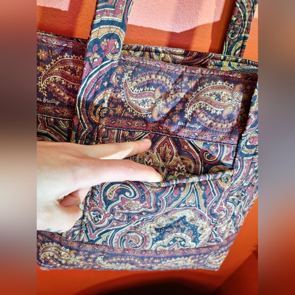 Vera Bradley Tote Medium Mocha Fall Print 1996 - Picture 3 of 11